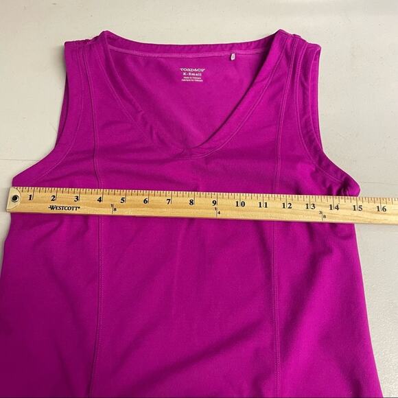 Toad & Co purple/pink sleeveless dress size x-small - Picture 9 of 10